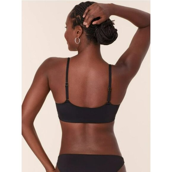 Andie The Maui Black Small Bikini Top Swimming - Picture 3 of 5